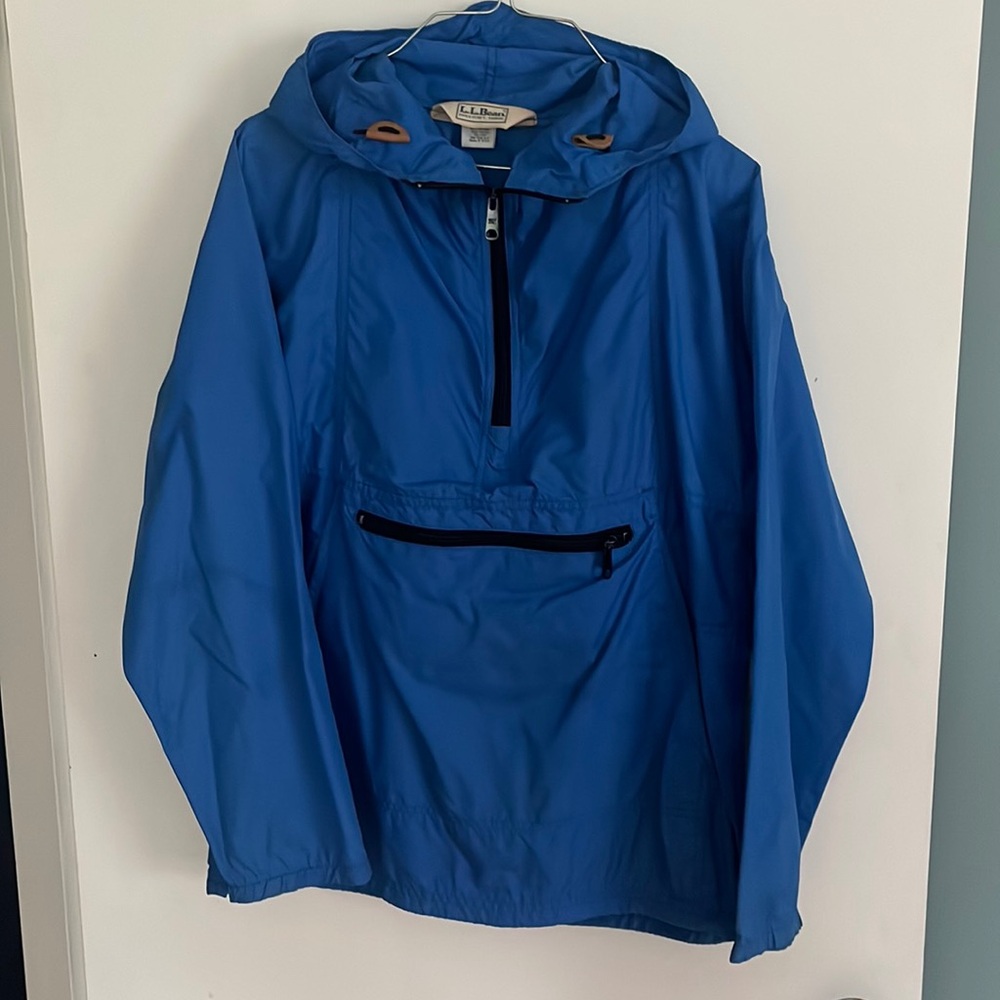 L.L Bean quarter zip raincoat